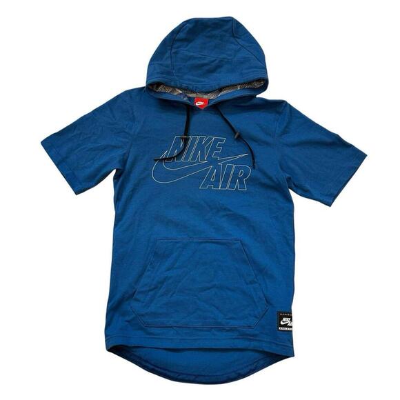 Nike Other - Nike Air Mens Short Sleeve Pullover Hooded Sweatshirt XS